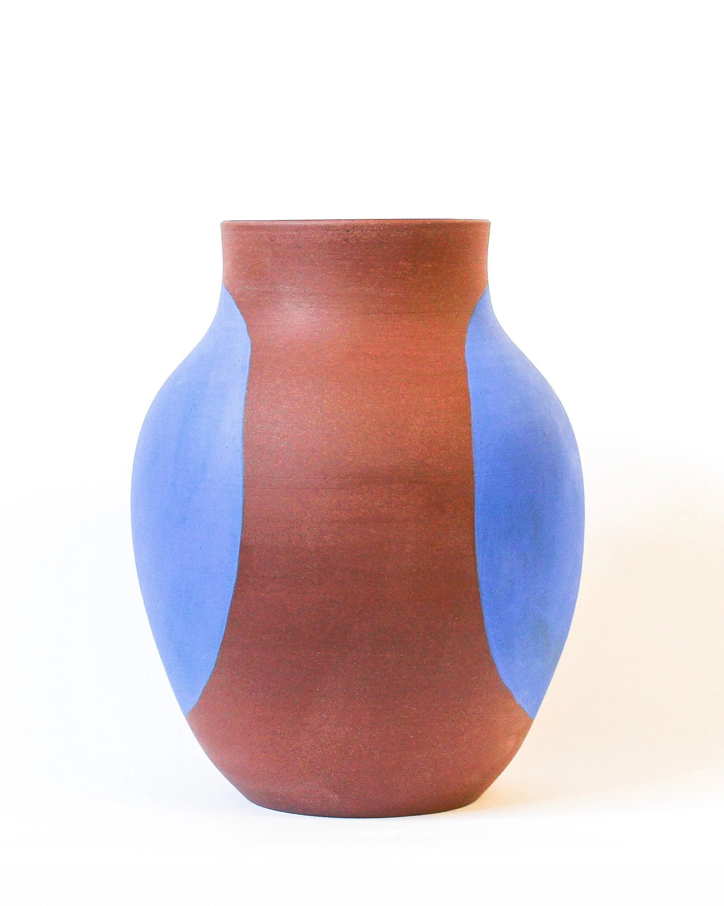 Large Handmade Ceramic Vase with Blue Design from Mima Ceramics by Michelle Organ