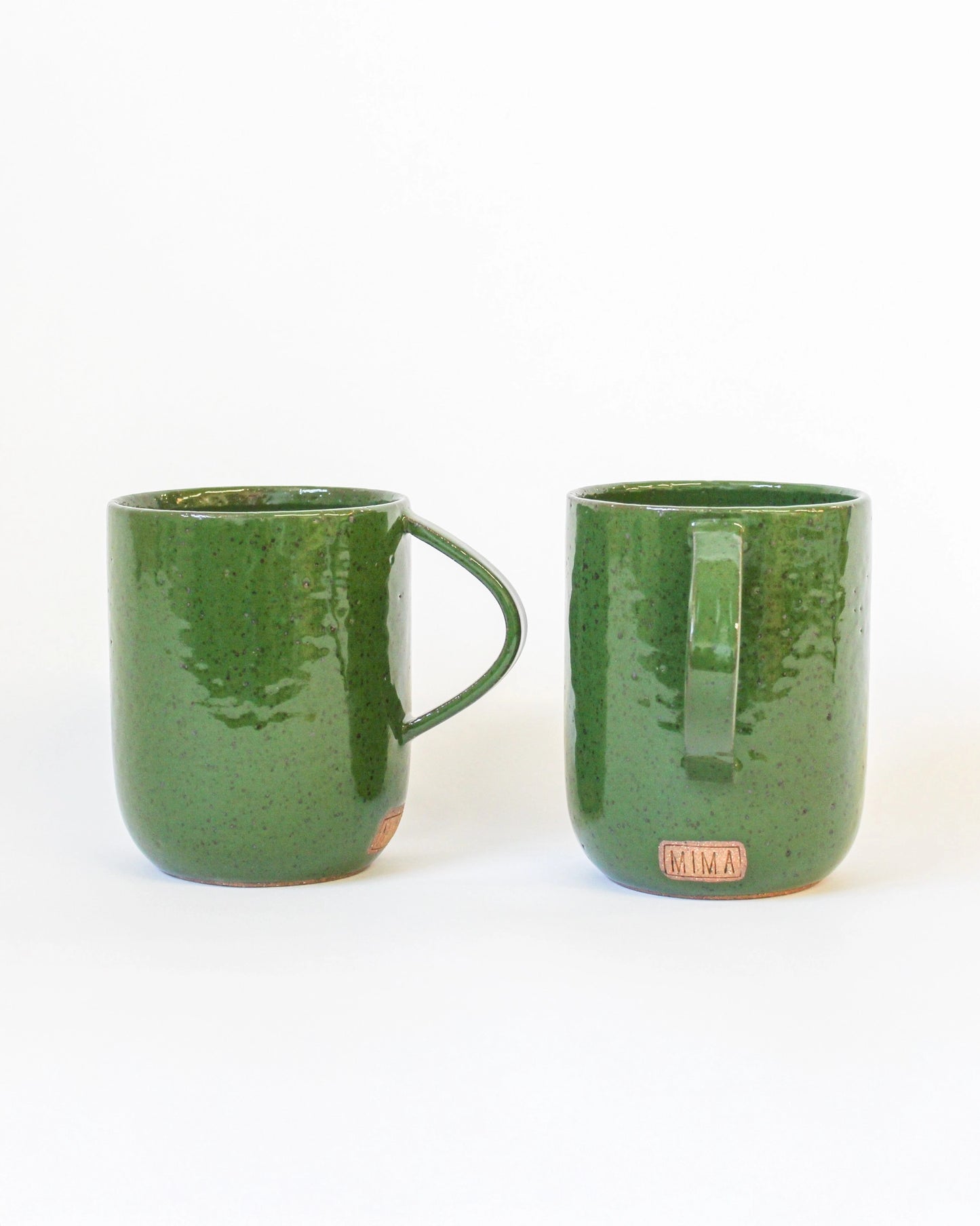 Handmade Ceramic Everyday Mug in Bright Green from Mima Ceramics by Michelle Organ