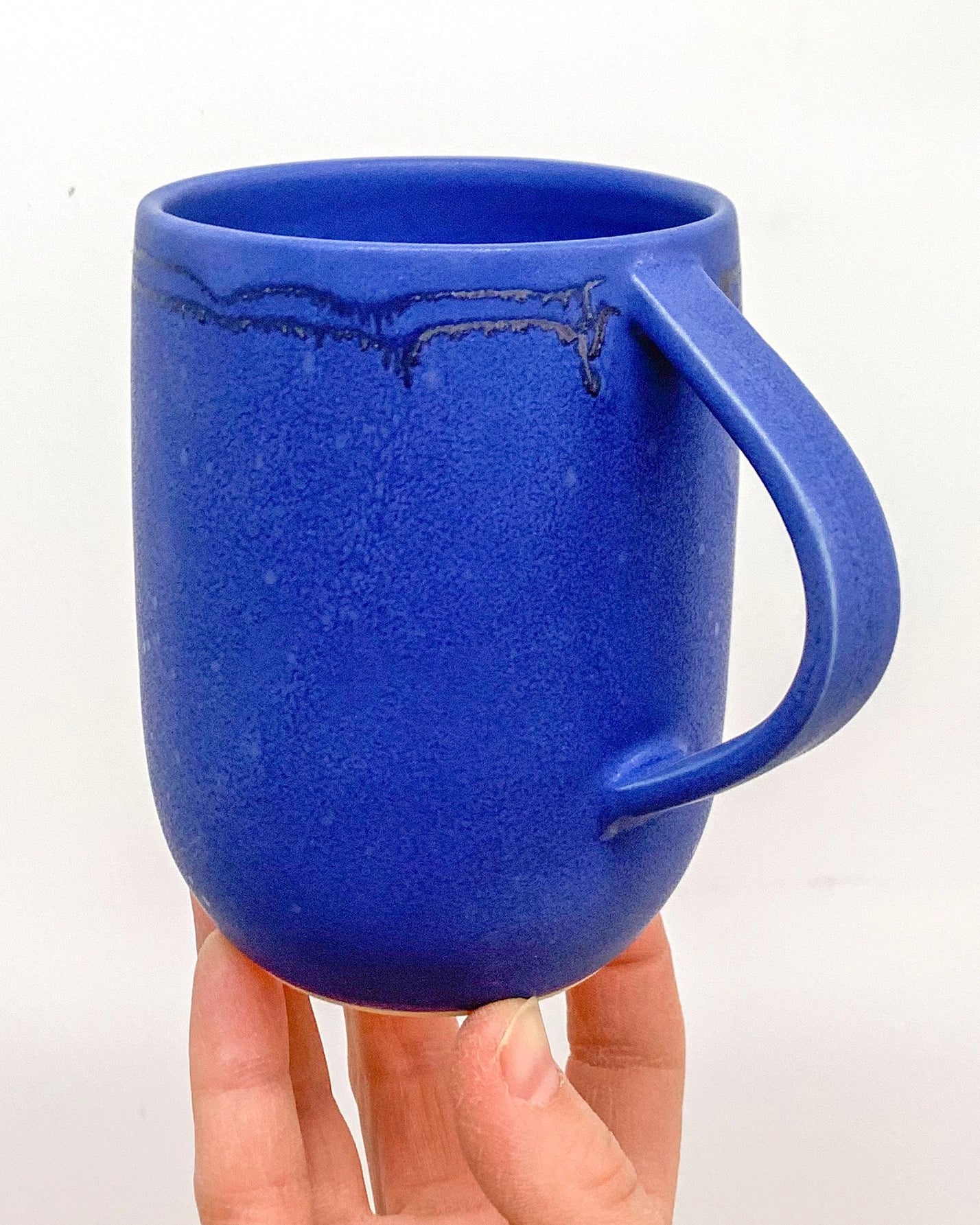 Handmade Ceramic Mug in Bright Cobalt Blue from Mima Ceramics by Michelle Organ
