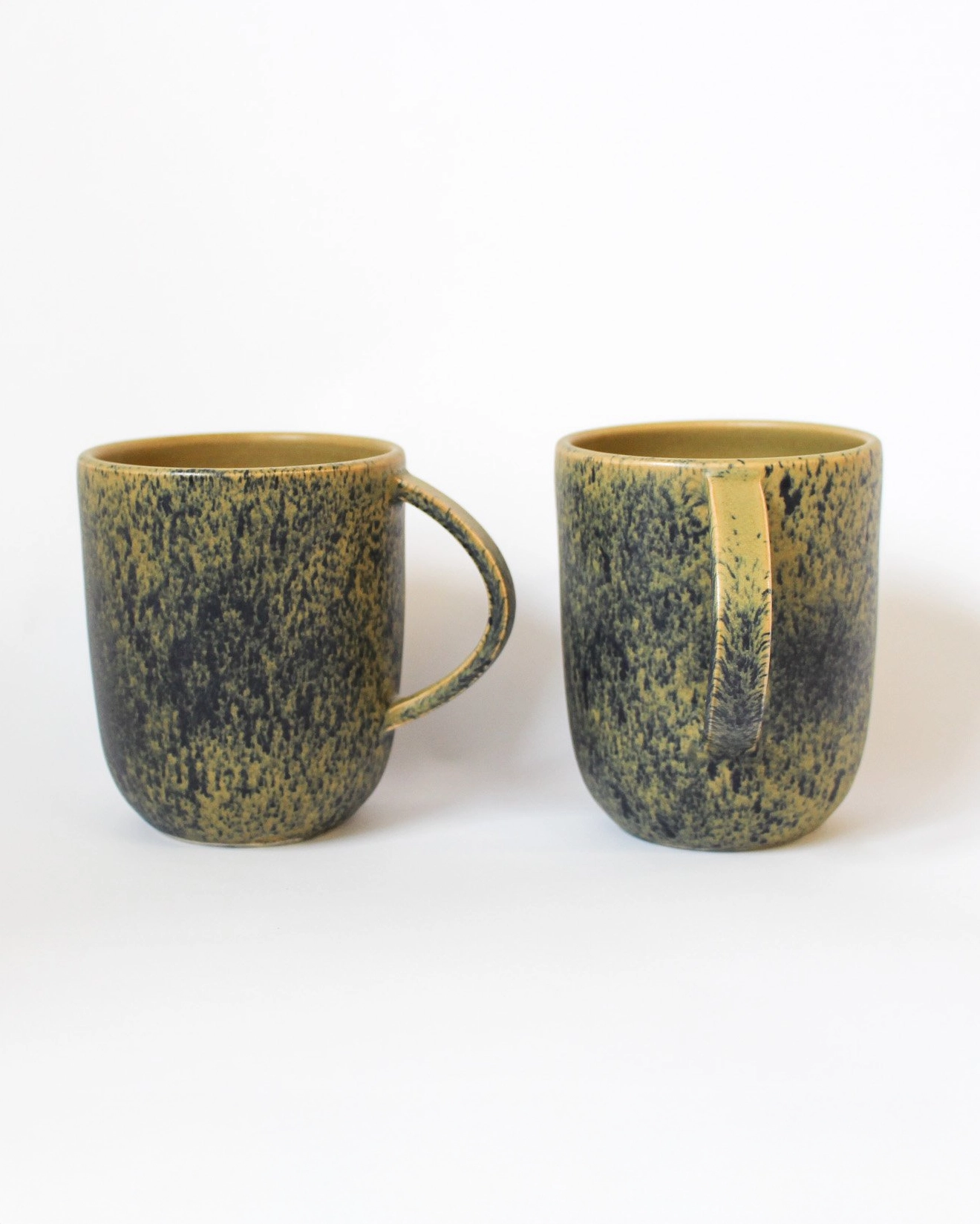 Handmade Ceramic Everyday Mug in Olive Speck from Mima Ceramics by Michelle Organ