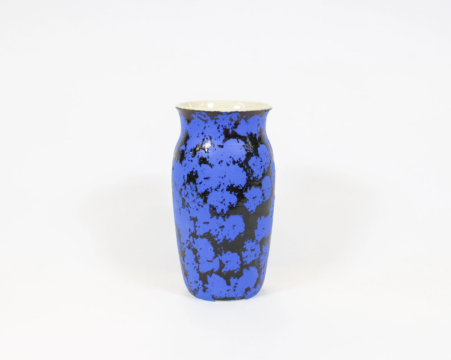 Small Blue Lichen Vase