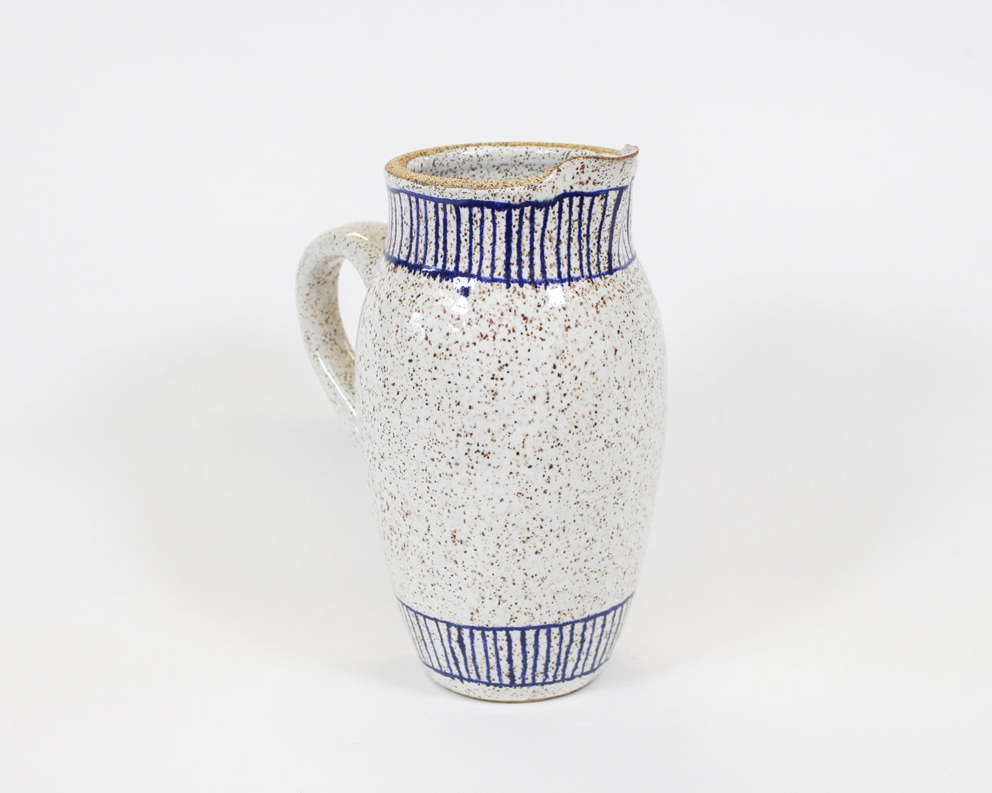 White and Blue Pitcher