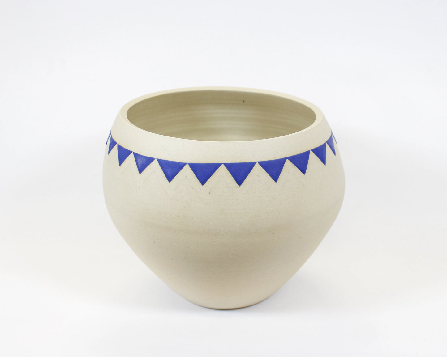 Large Blue Pennant Vase/Planter