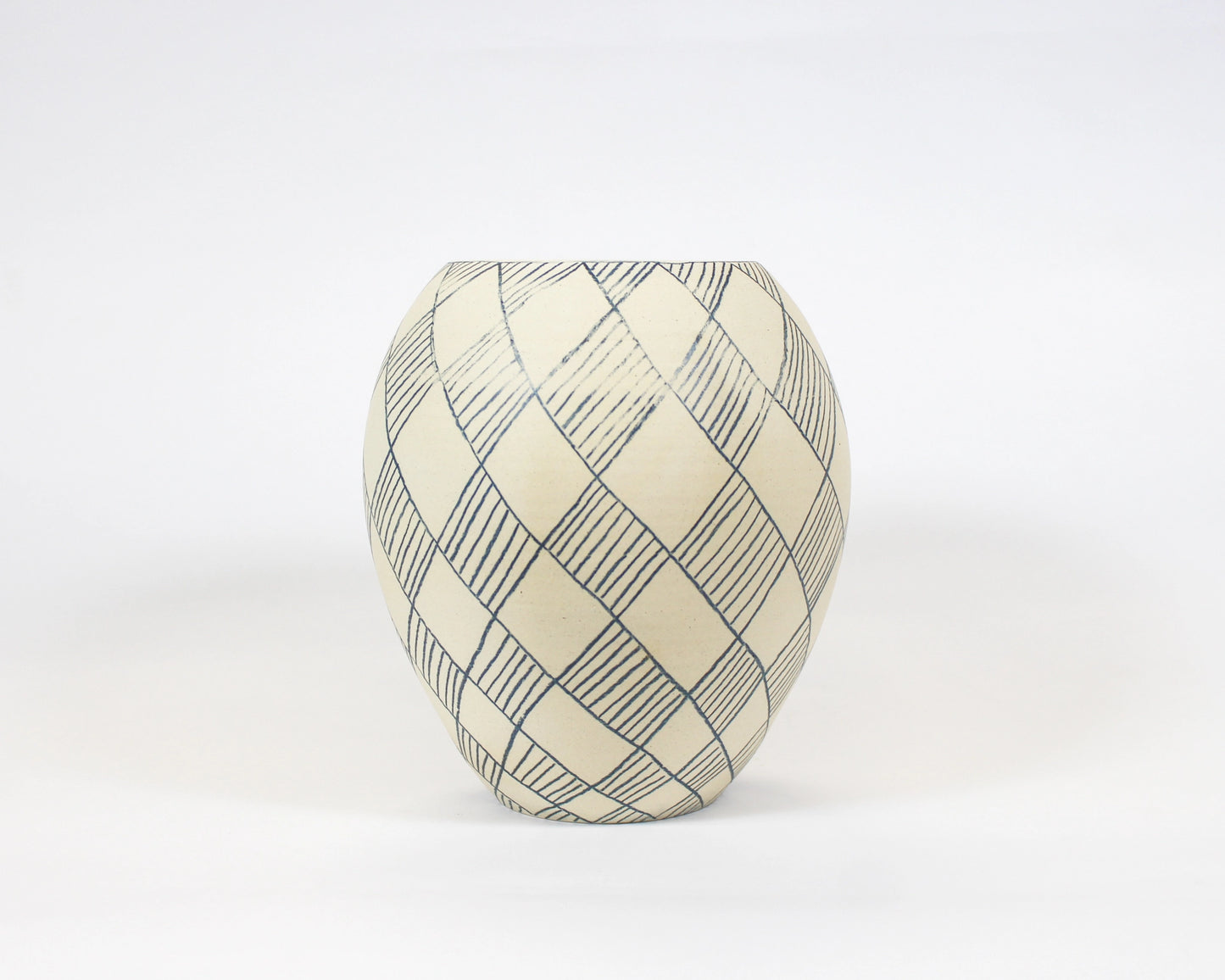 Natural White and Blue Vase 2