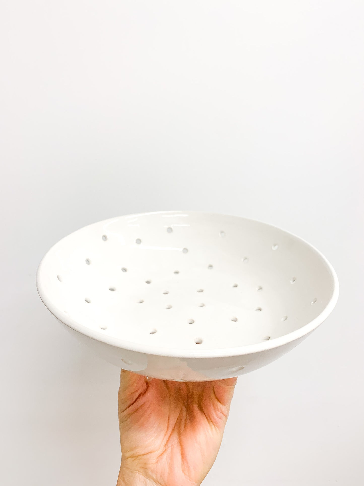 Berry Bowl: White Gloss (Small)