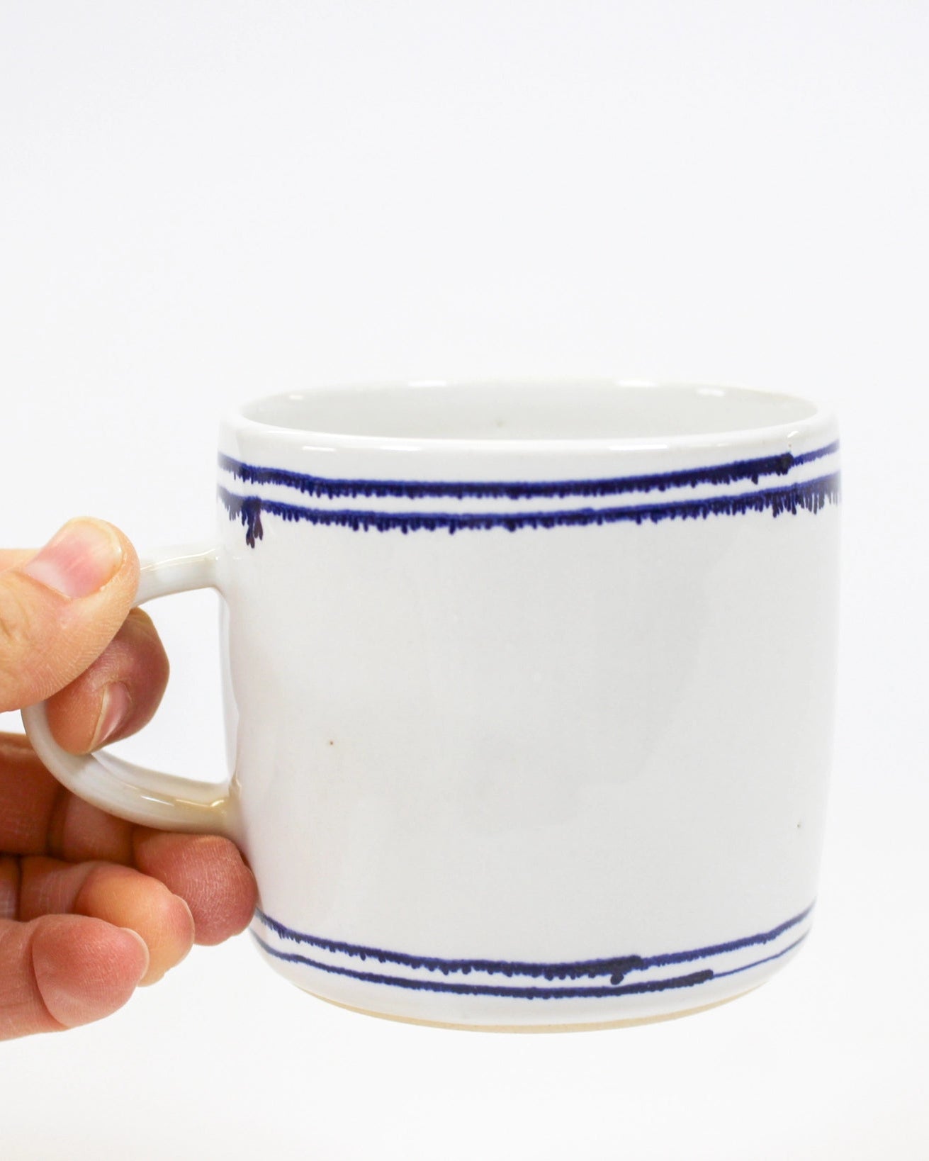 Midi Mug - White Double Lined