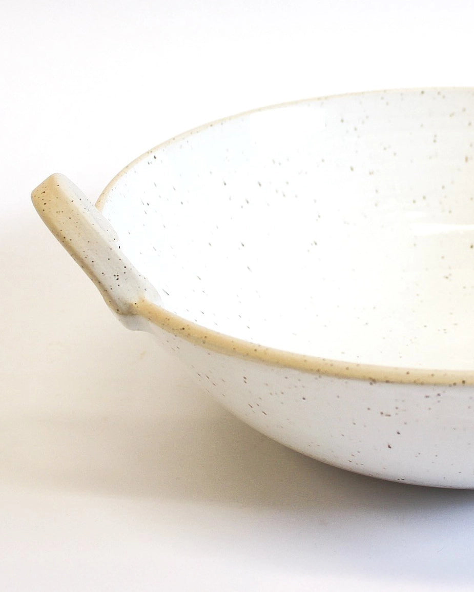 Handmade Ceramic Handled Serving Bowl from Toronto's Michelle Organ
