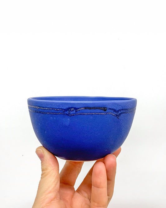 Small Mise en Place Bowls in Bright Blue handmade in Toronto by Ceramic artist Michelle Organ