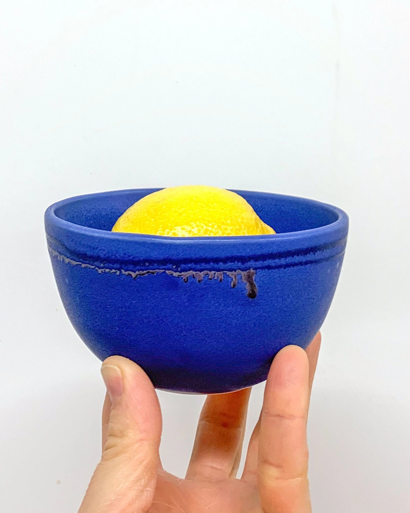 Small Mise en Place Bowls in Bright Blue handmade in Toronto by Ceramic artist Michelle Organ