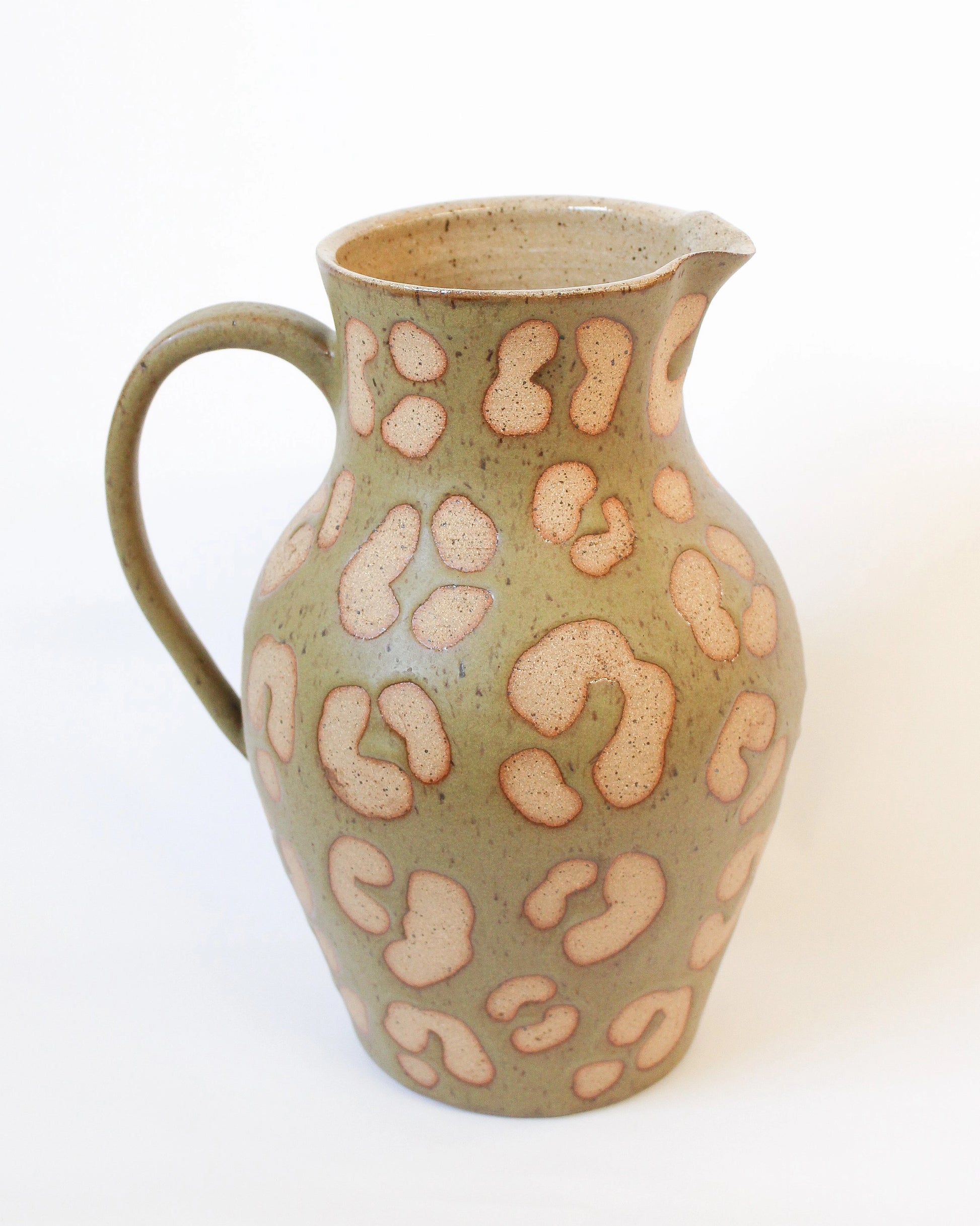 Large Handmade Animal Print Vase by Ceramic Artist Michelle Organ