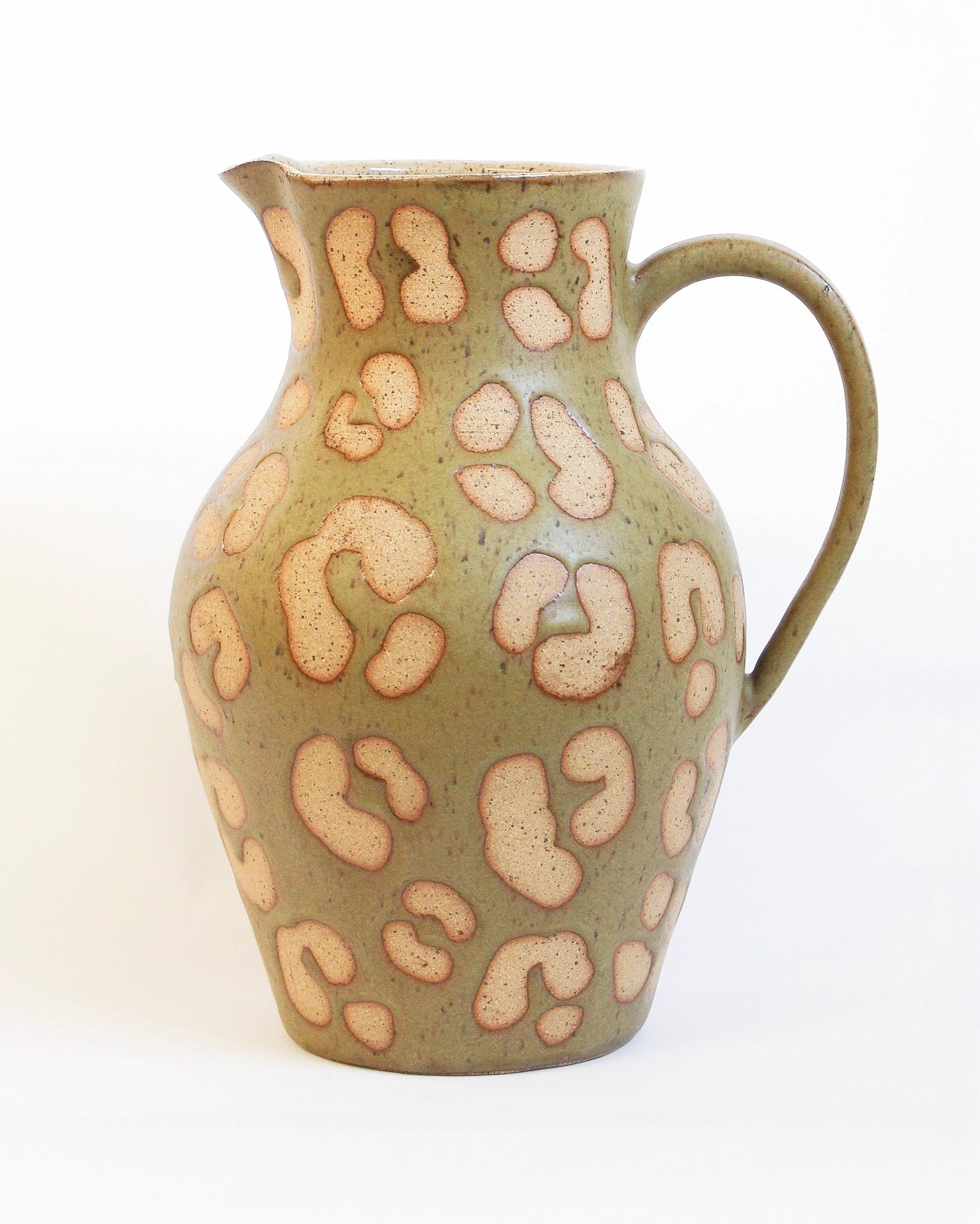 Large Handmade Animal Print Vase by Ceramic Artist Michelle Organ