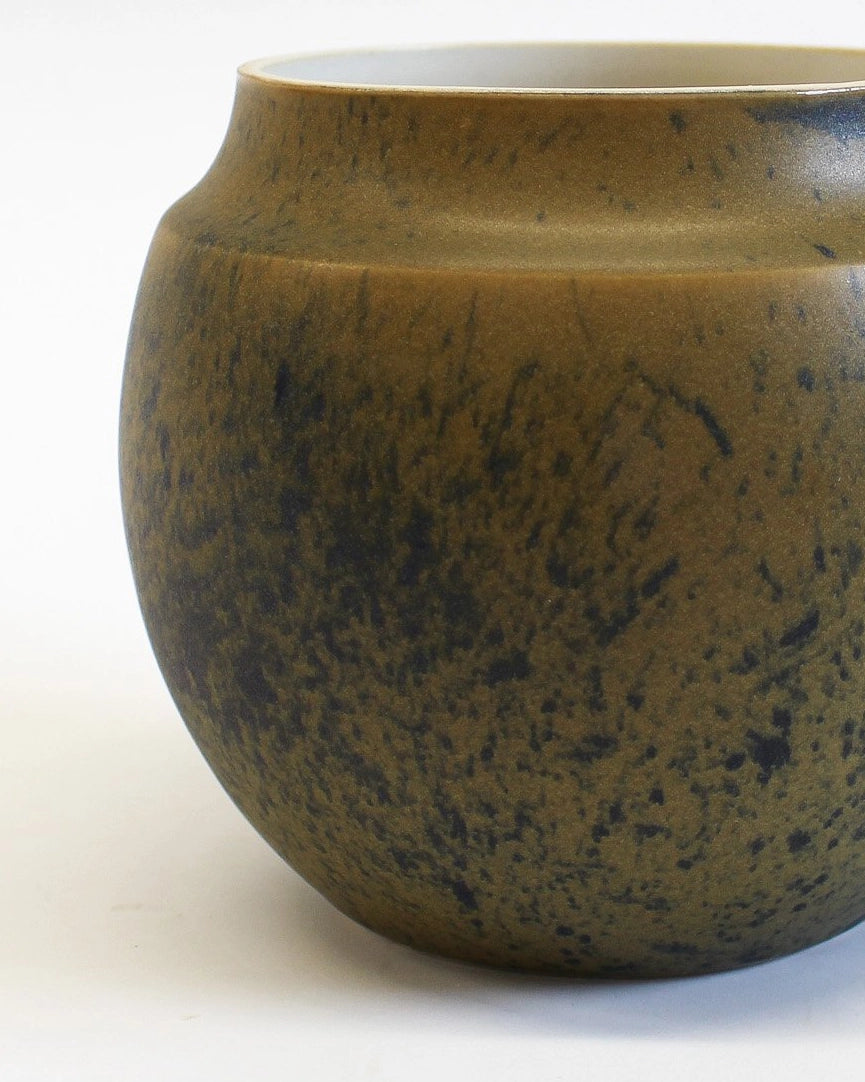 Olive Speck Short Vase