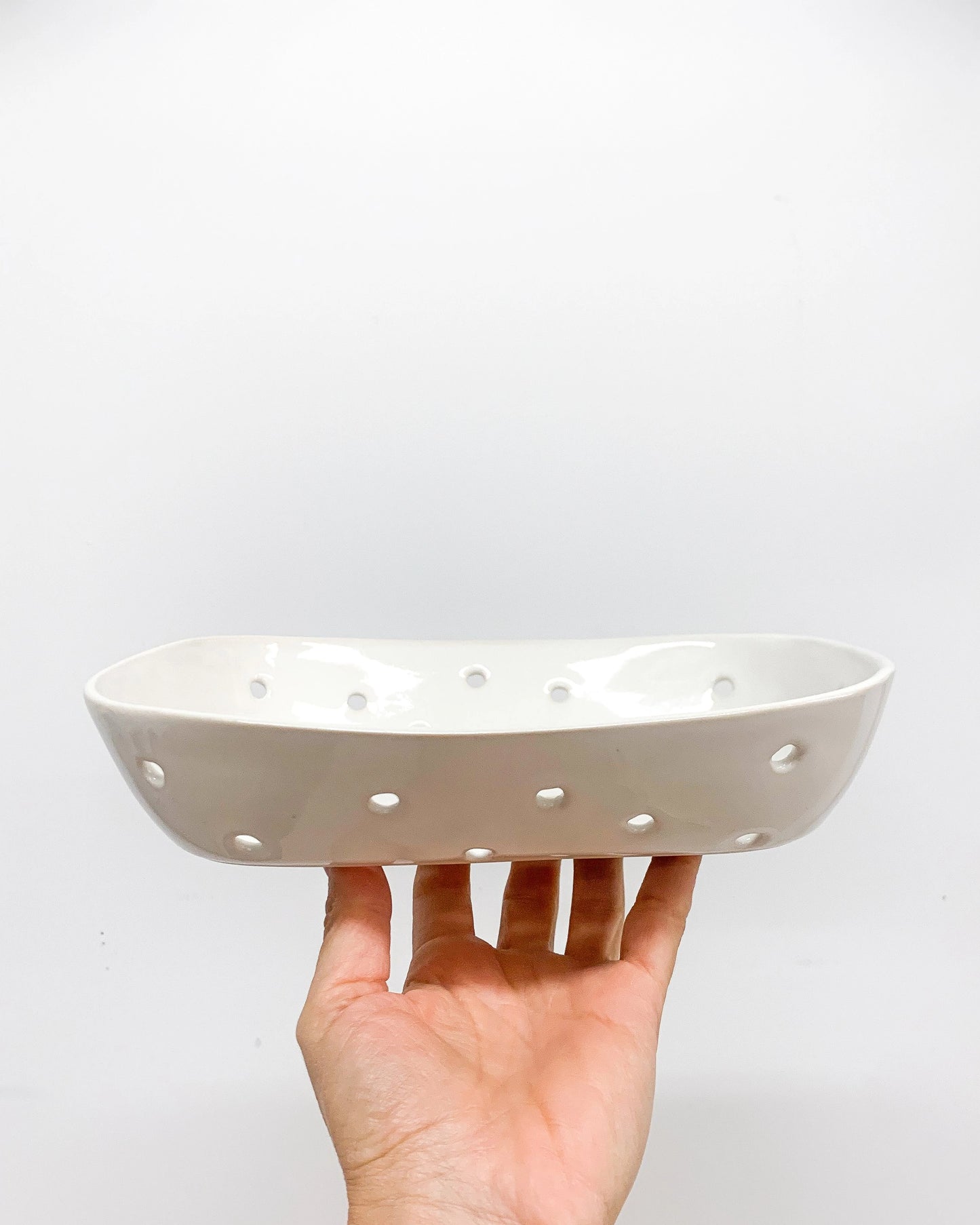 Rectangular Berry Bowl Handmade by Ceramic Artist Michelle Organ