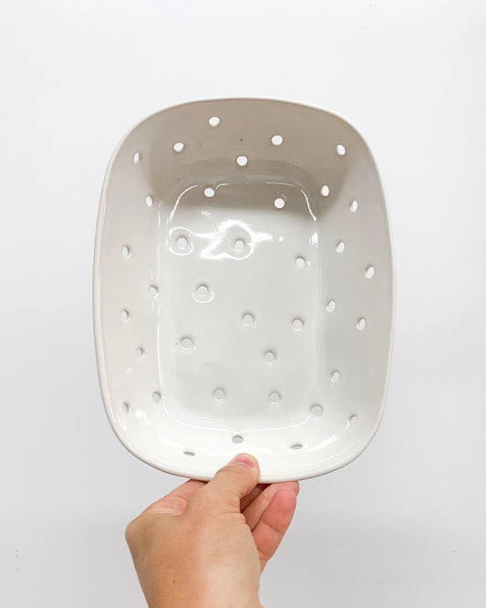 Rectangular Berry Bowl Handmade by Ceramic Artist Michelle Organ