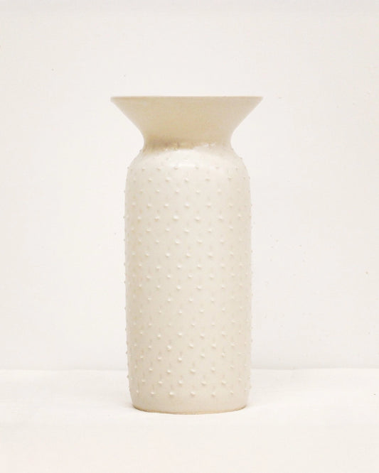 White Vase with Notches from Mima Ceramics by Michelle Organ