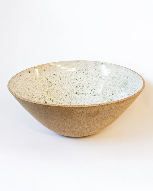 Handmade Serving Bowl in Speckled Print from Mima Ceramics by Michelle Organ