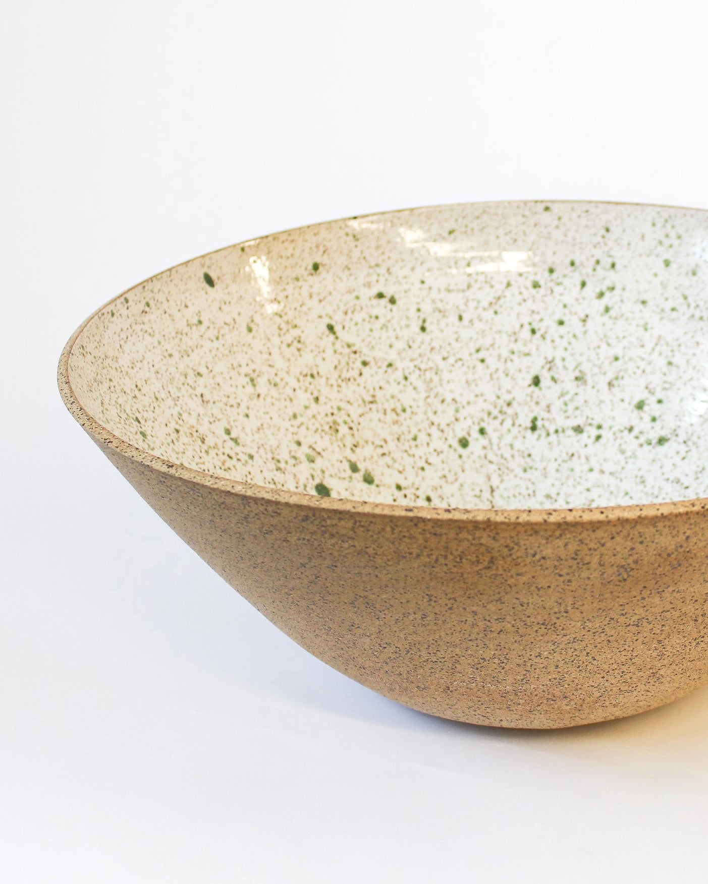 Handmade Serving Bowl in Speckled Print from Mima Ceramics by Michelle Organ