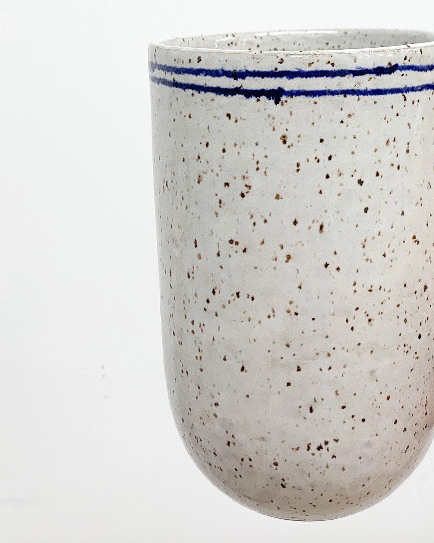 Handmade Ceramic Tall Mug in Speckled Design from Mima Ceramics by Michelle Organ