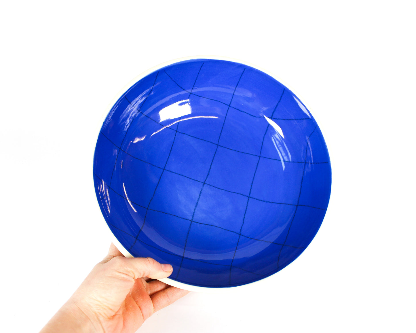 Shallow Bowls - Blue Glossy