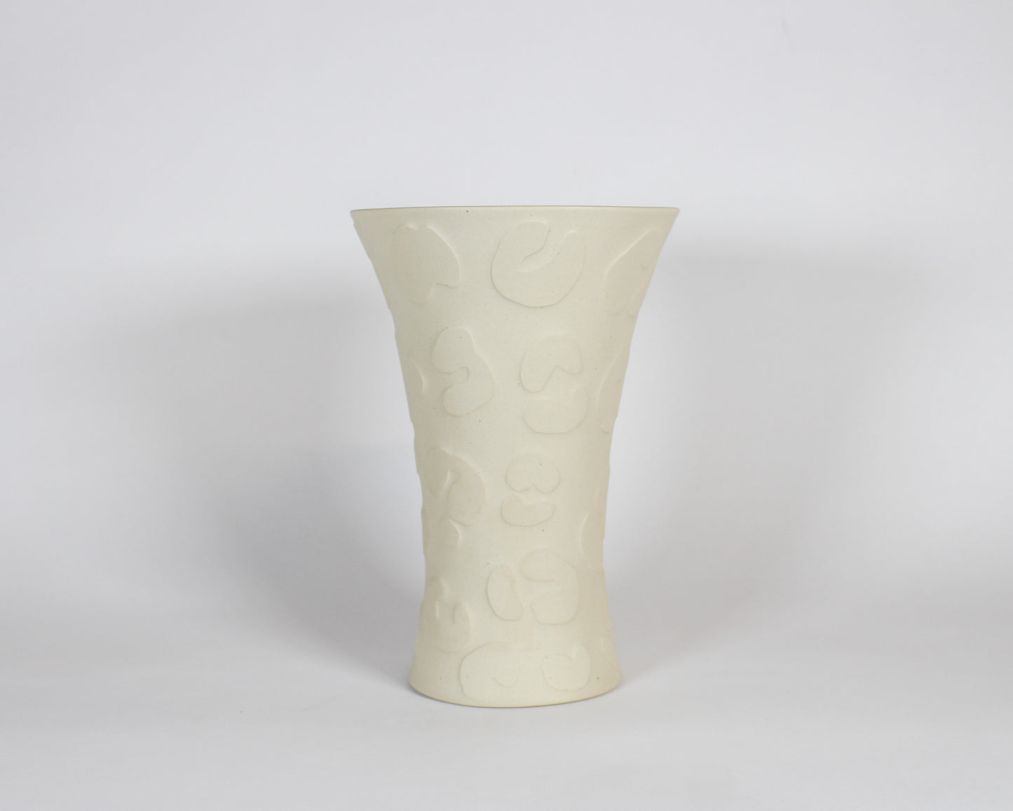 Natural Print Etched Flared Vase