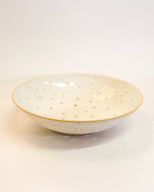 Handmade Berry Bowl in White Speckled from Mima Ceramics by Michelle Organ