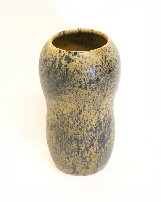 Curvy Vase in Olive Speck from Mima Ceramics by Michelle Organ