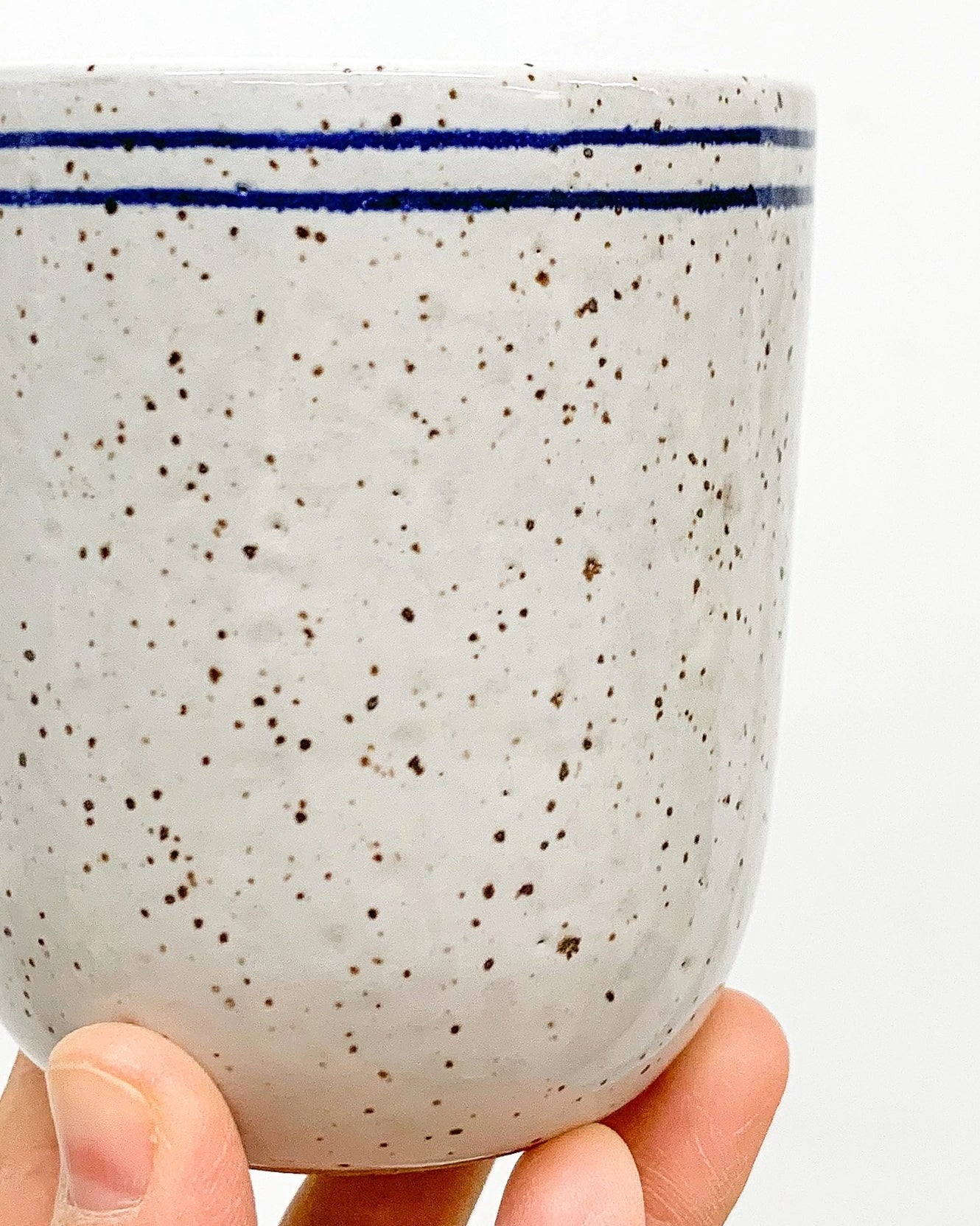 Handmade Ceramic Drinking Cup in Speckled Design from Mima Ceramics by Michelle Organ