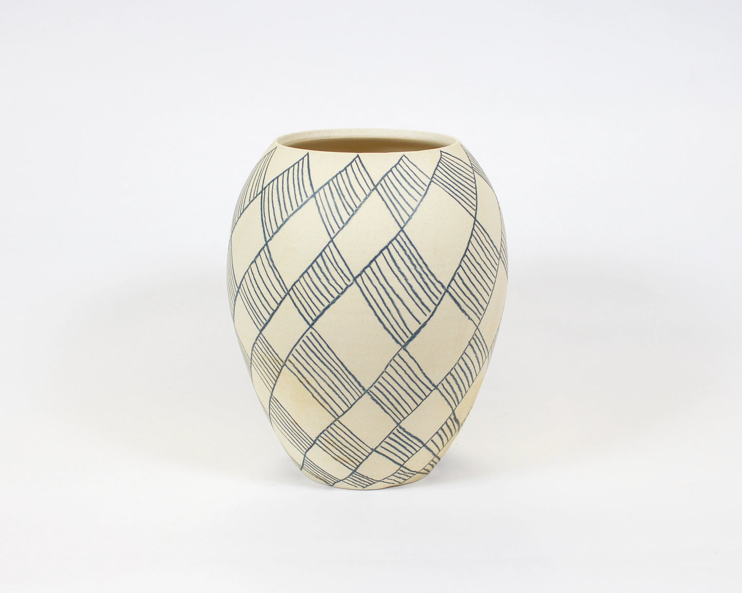 Natural White and Blue Vase