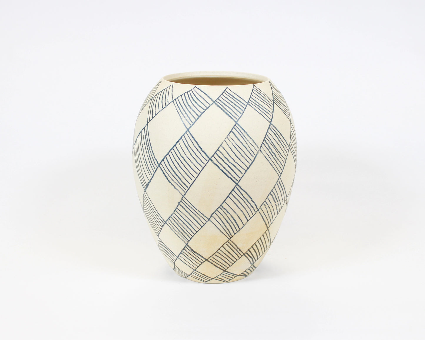 Natural White and Blue Vase