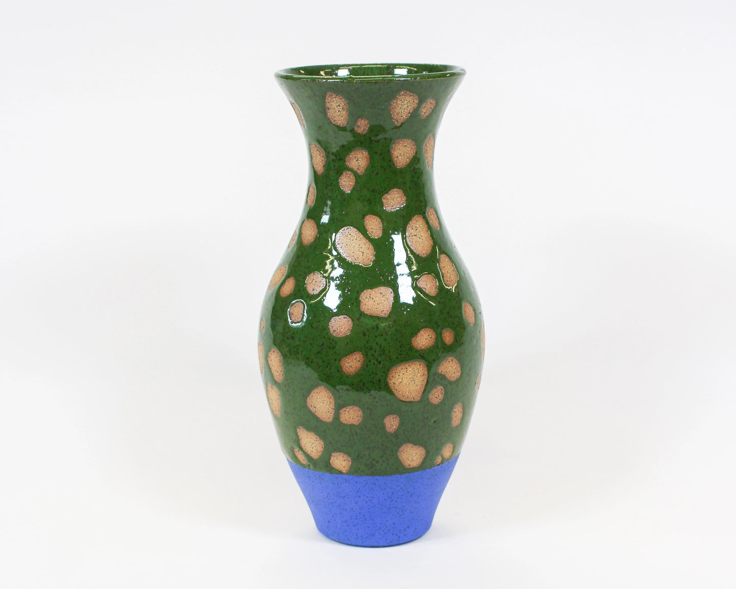 Bright Green Print Vase 1