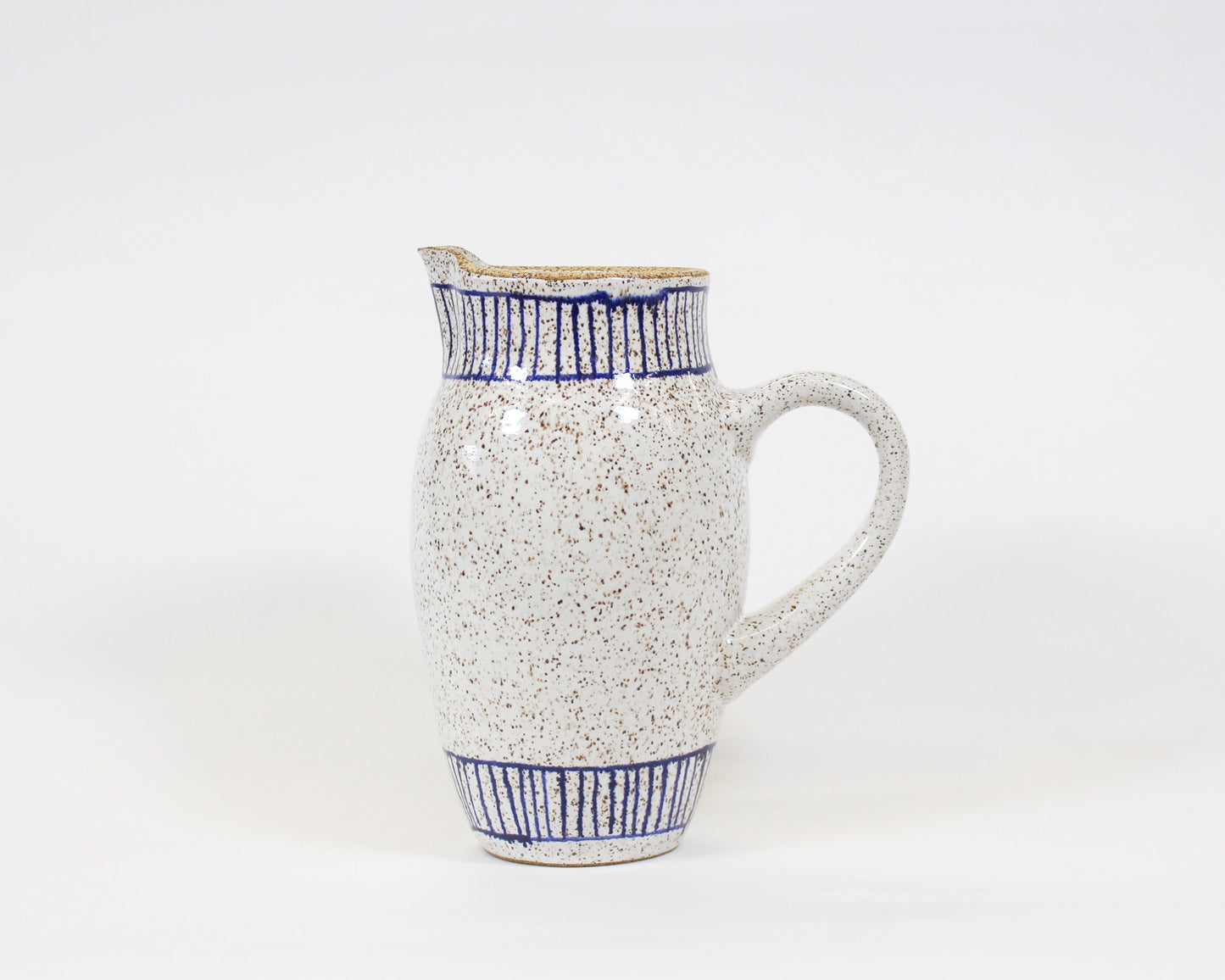White and Blue Pitcher