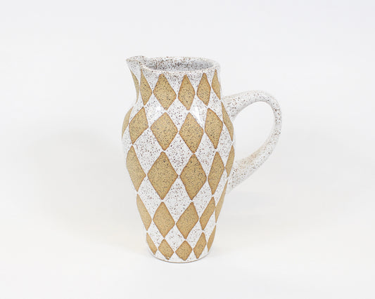 White Harlequin Pitcher