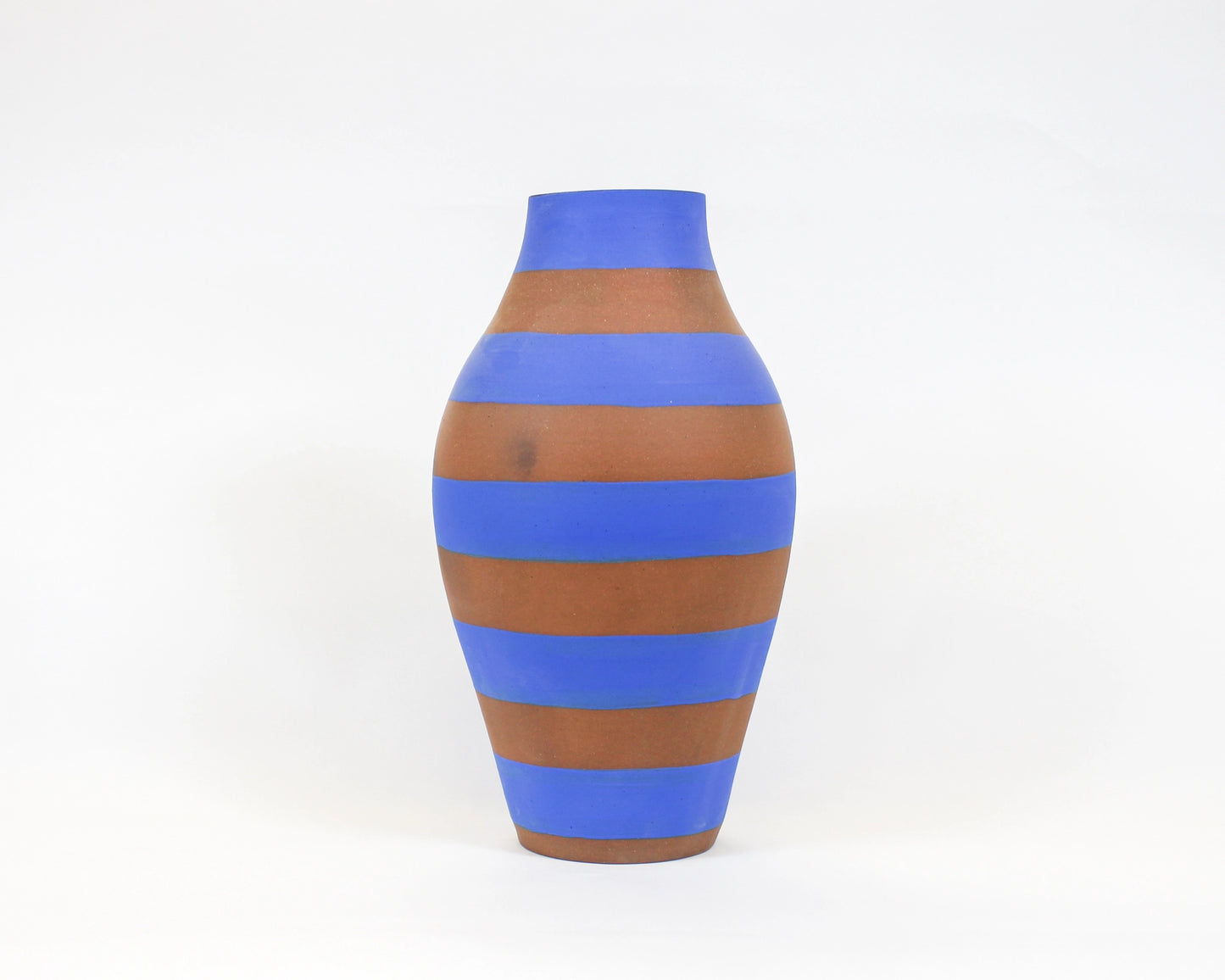 Blue and Red Stripe Vase