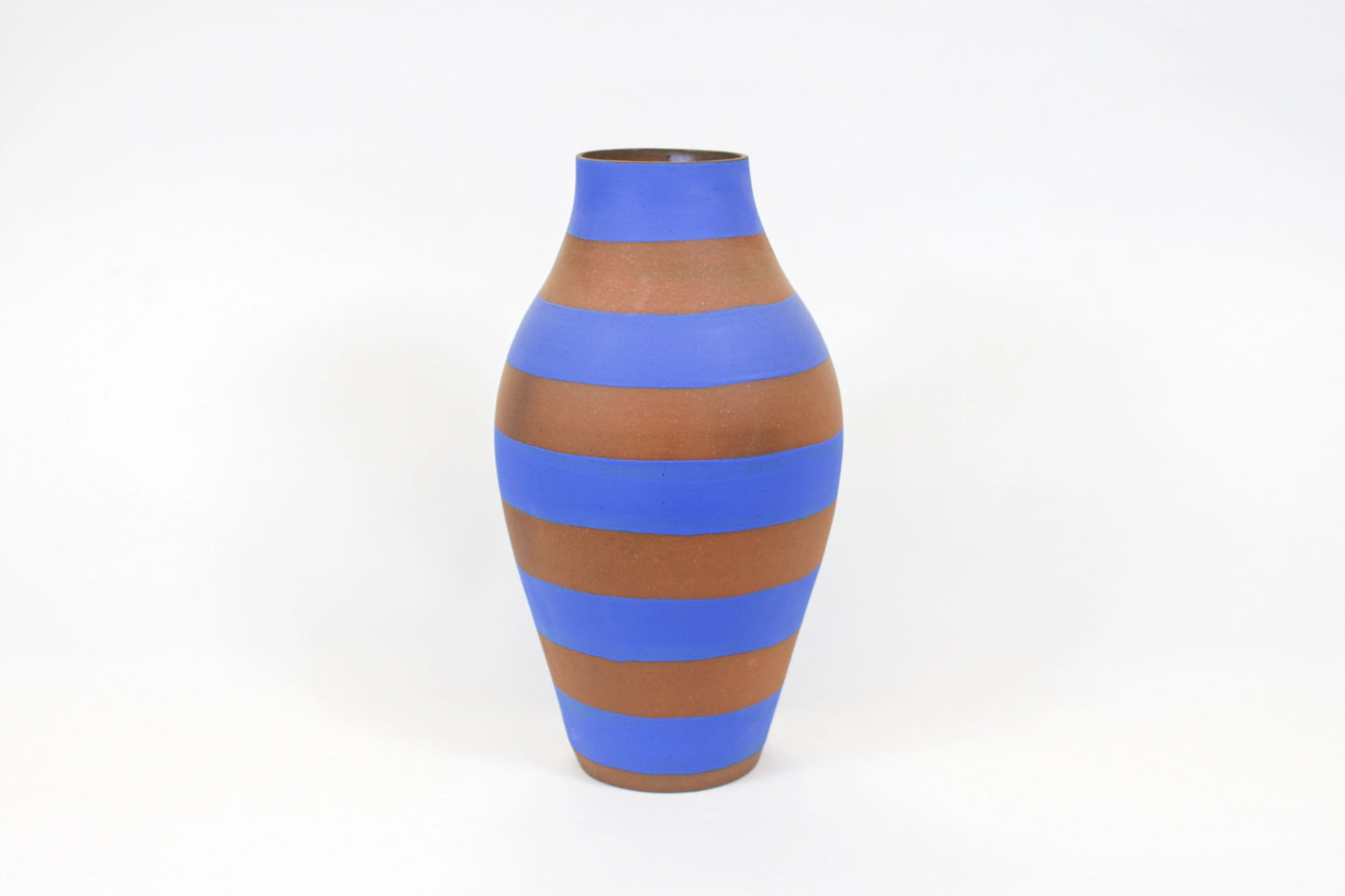 Blue and Red Stripe Vase