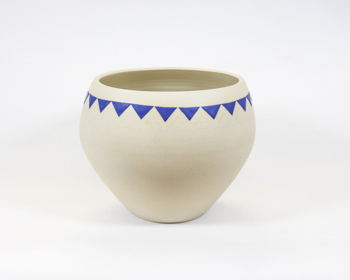 Large Blue Pennant Vase/Planter