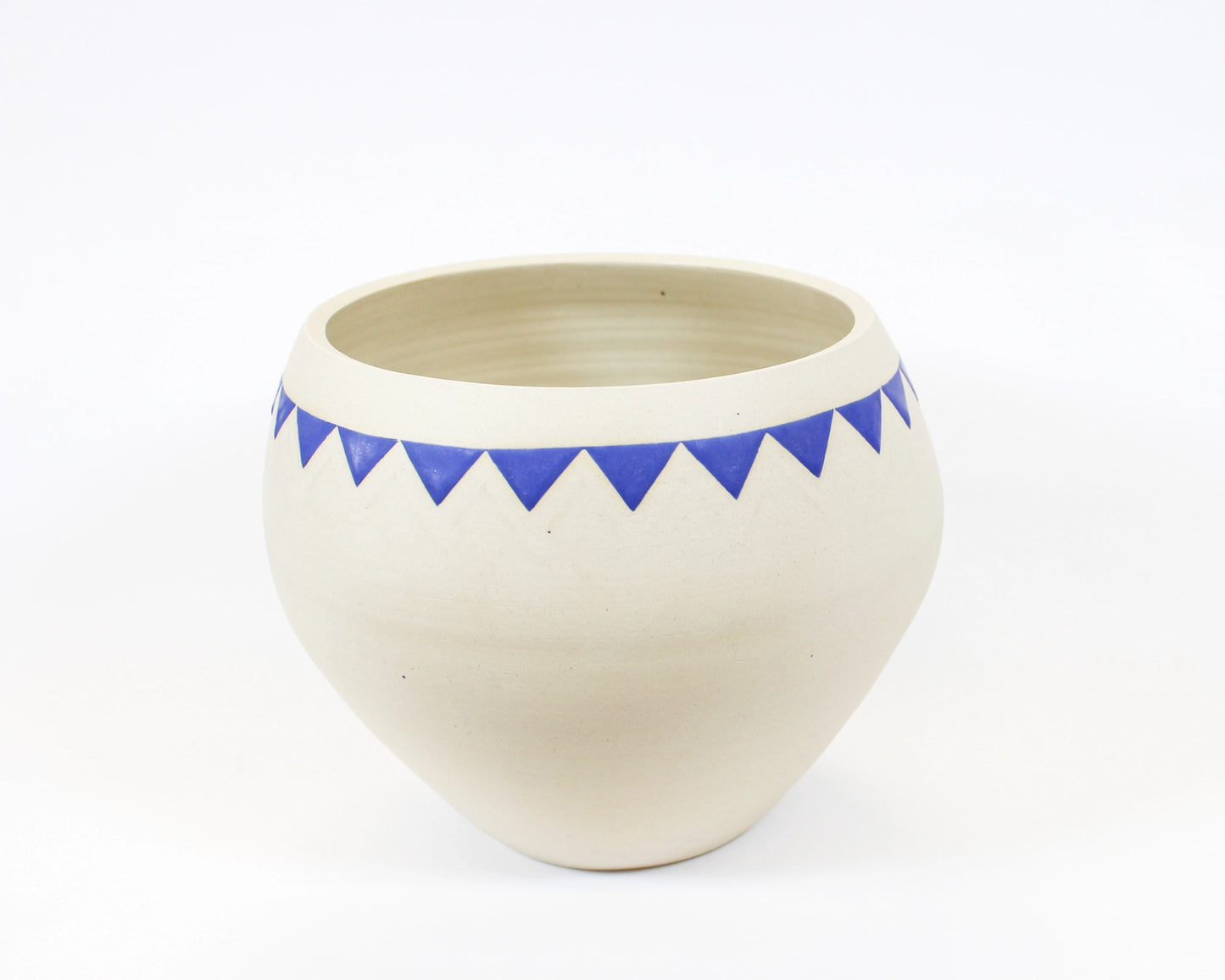 Large Blue Pennant Vase/Planter