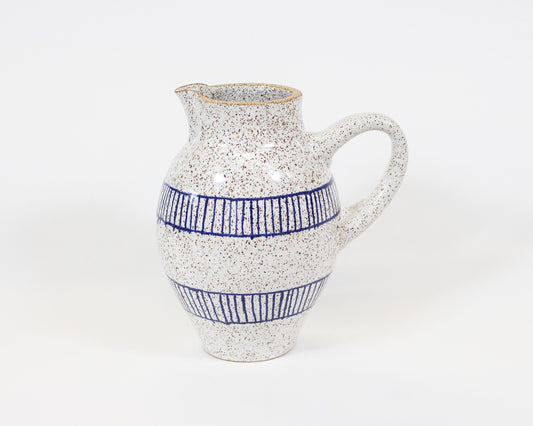 White and Blue Pitcher 2