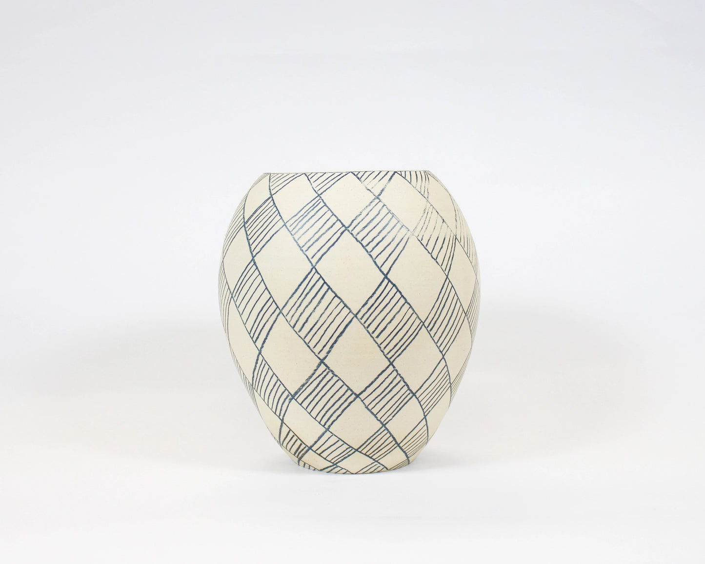 Natural White and Blue Vase 2