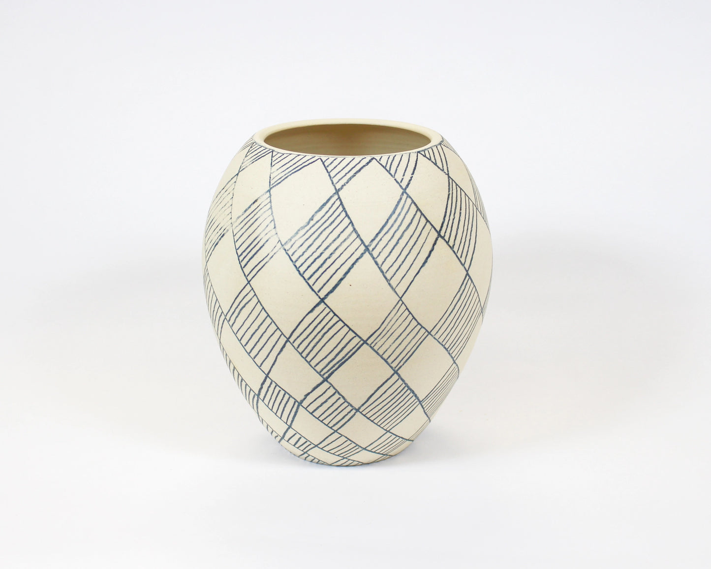 Natural White and Blue Vase 2