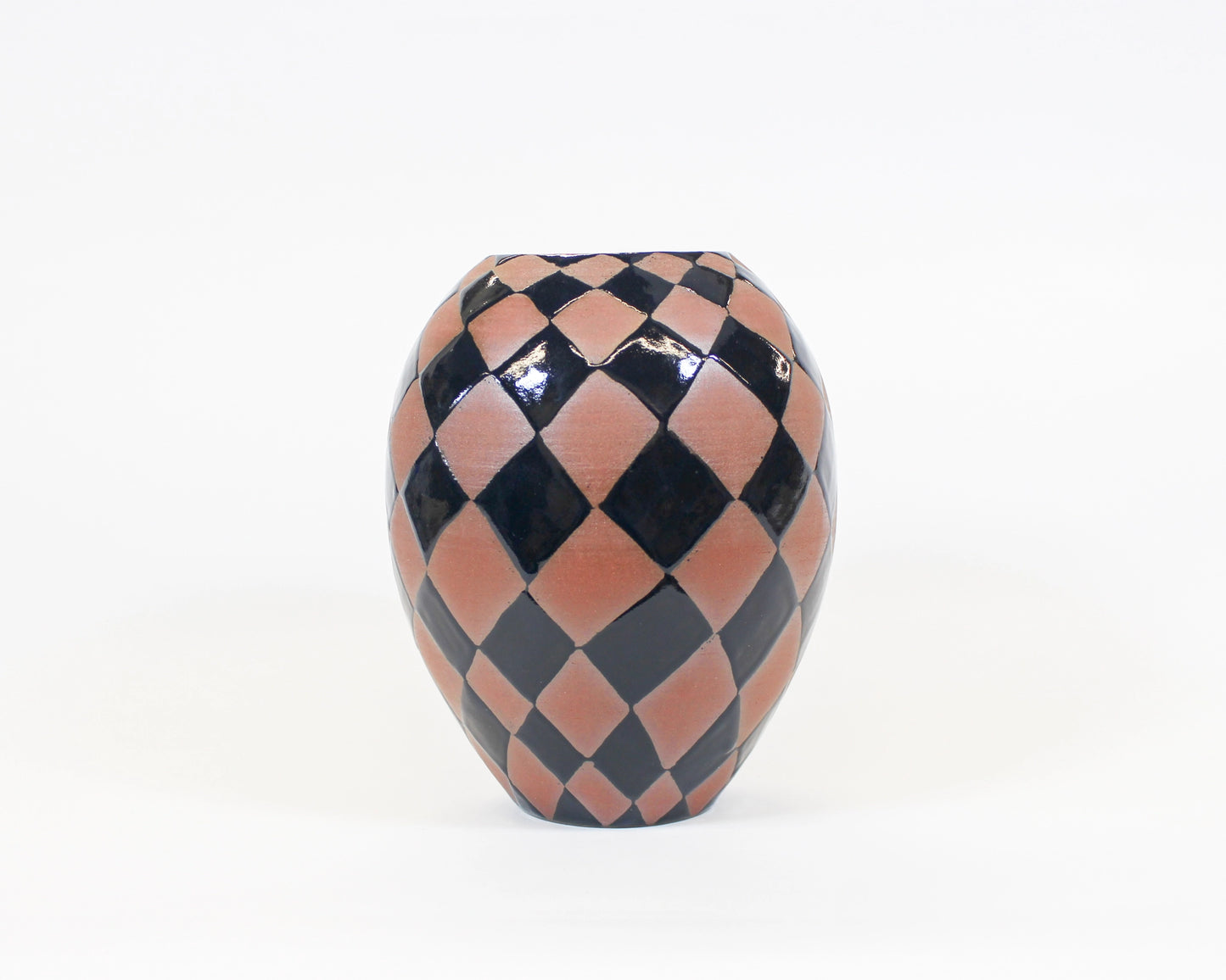 Burgundy Harlequin Vase 3