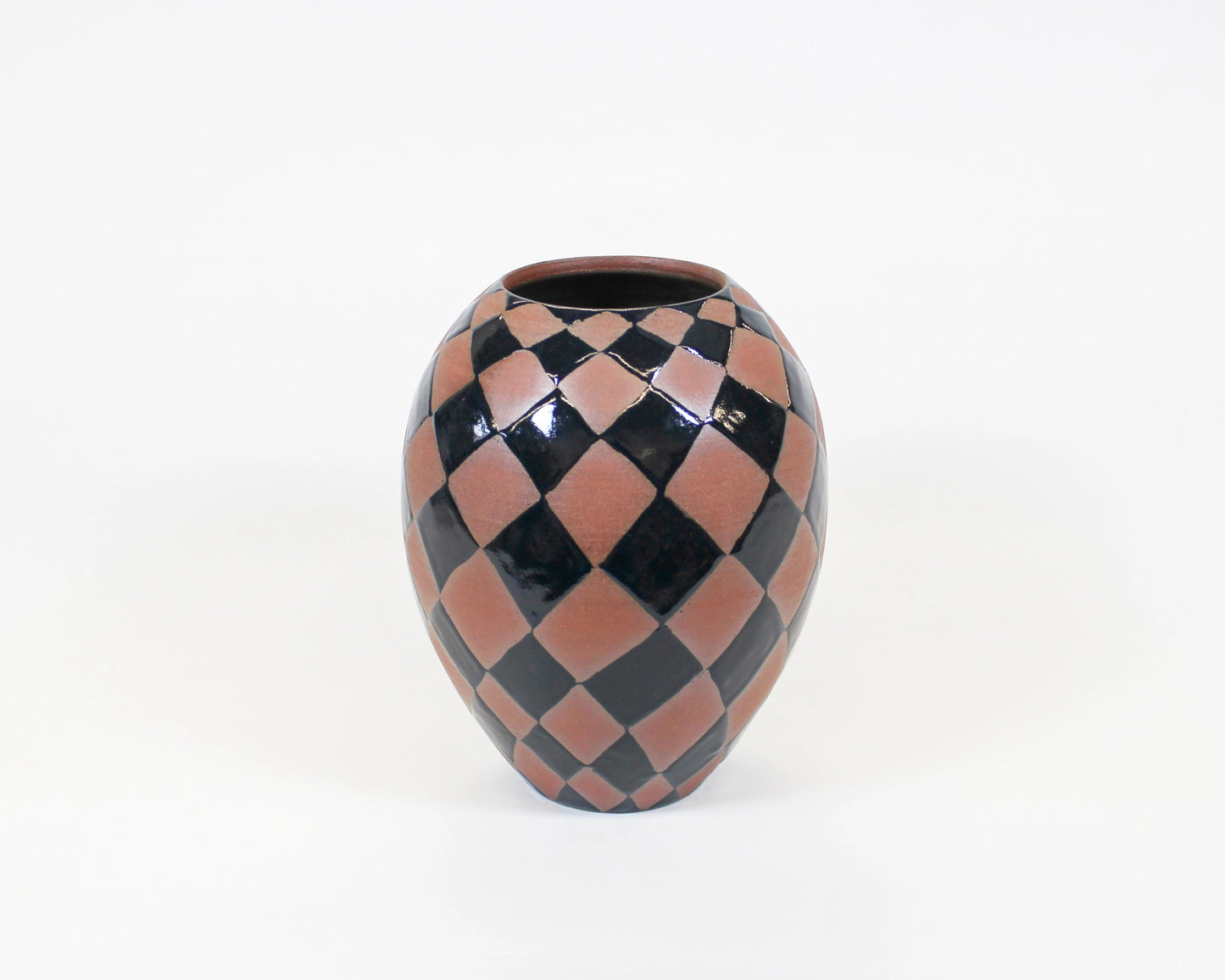 Burgundy Harlequin Vase 3