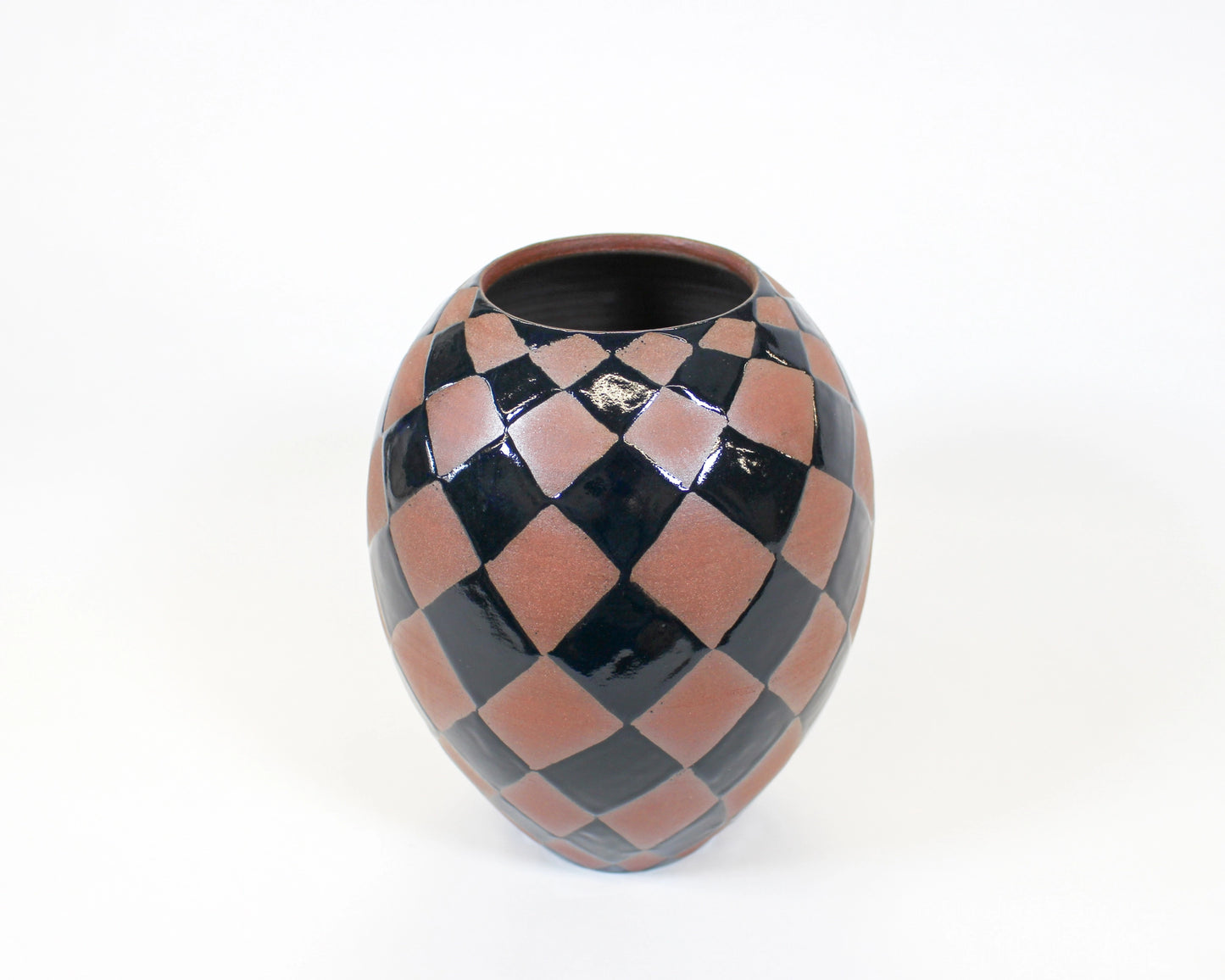 Burgundy Harlequin Vase 3