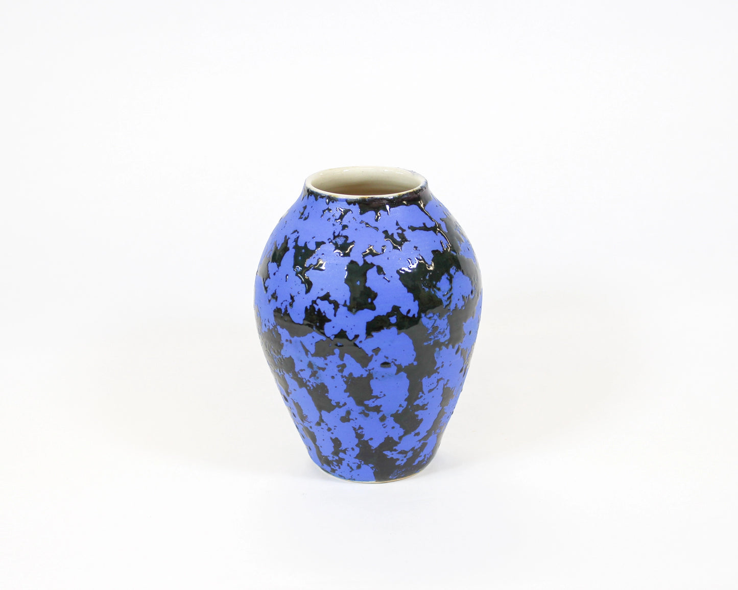 Small Blue Lichen Vase 2