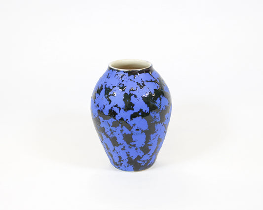Small Blue Lichen Vase 2