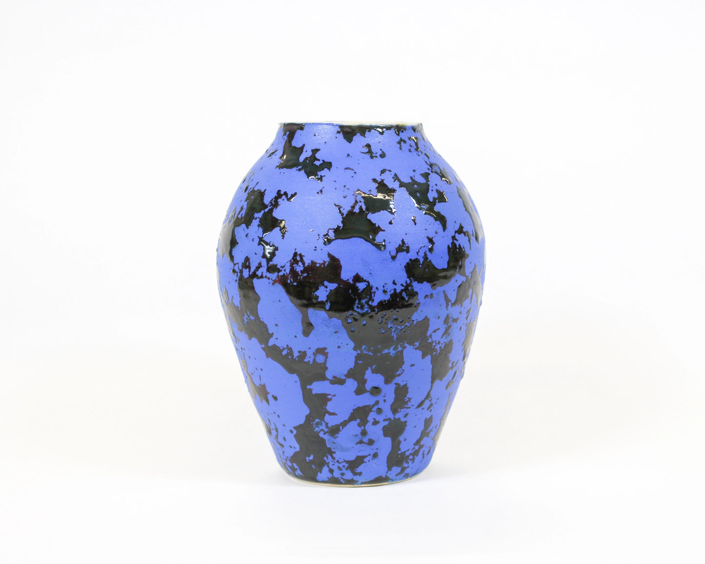 Small Blue Lichen Vase 2