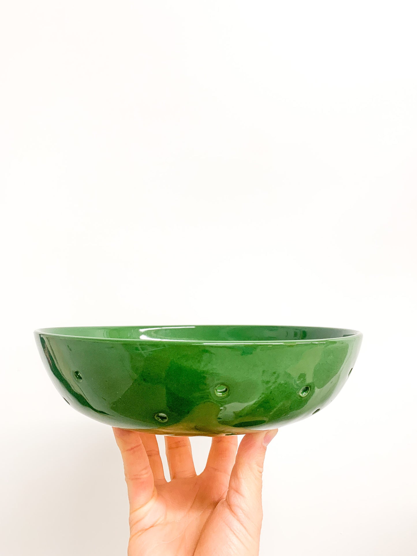 Berry Bowl: Green Gloss (Small)