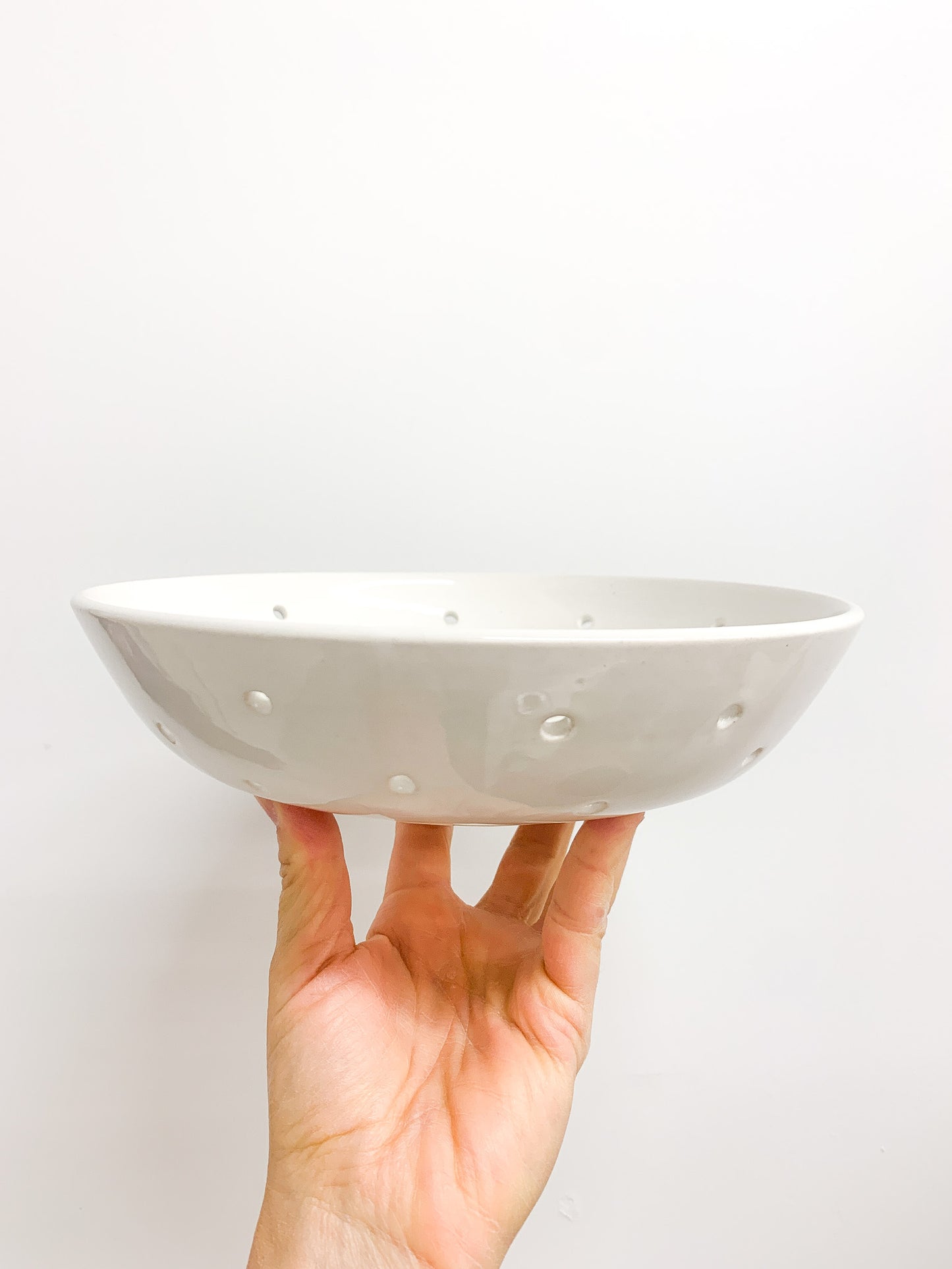 Berry Bowl: White Gloss (Small)