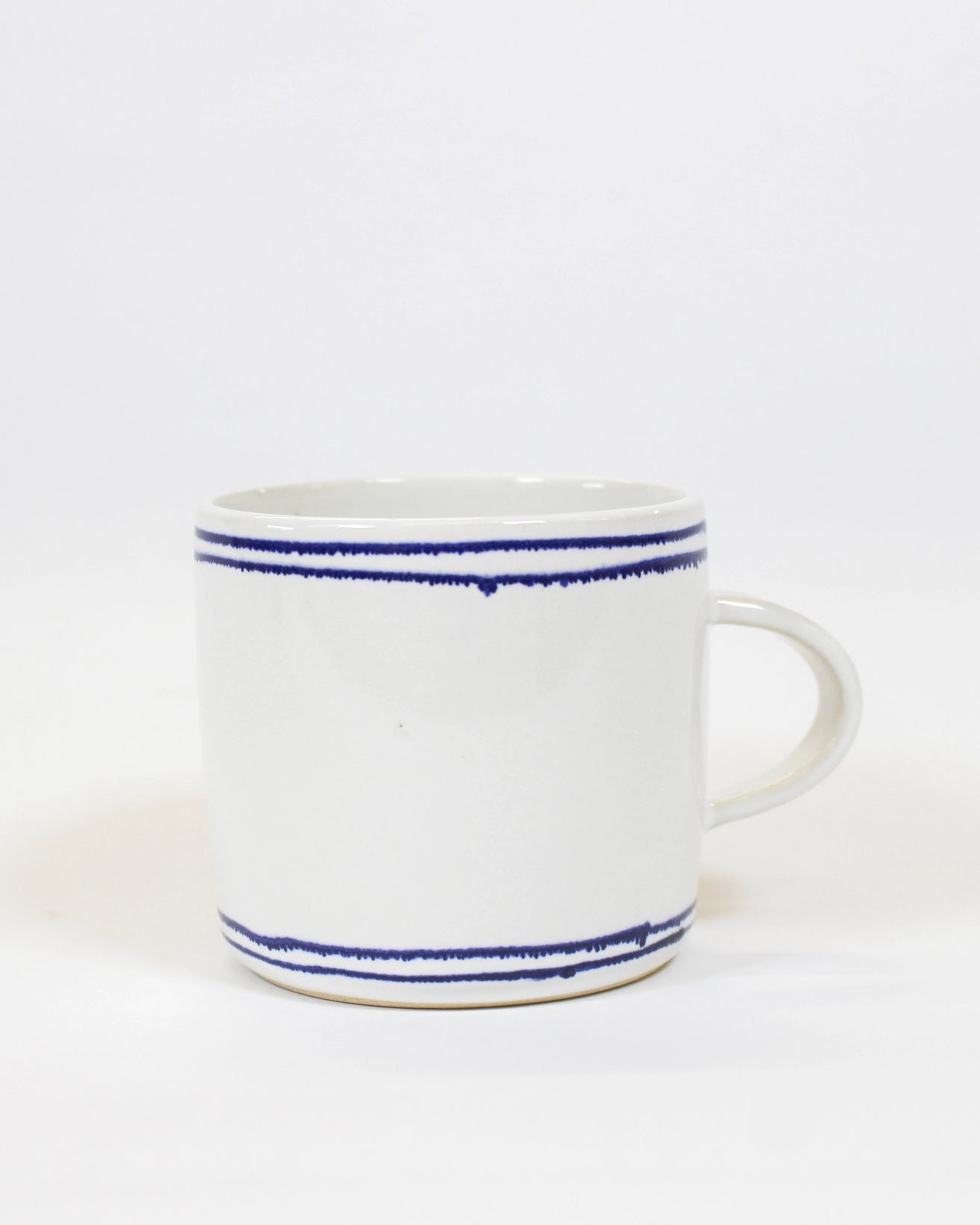 Midi Mug - White Double Lined