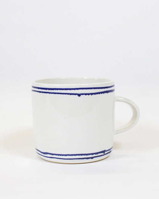 Midi Mug - White Double Lined