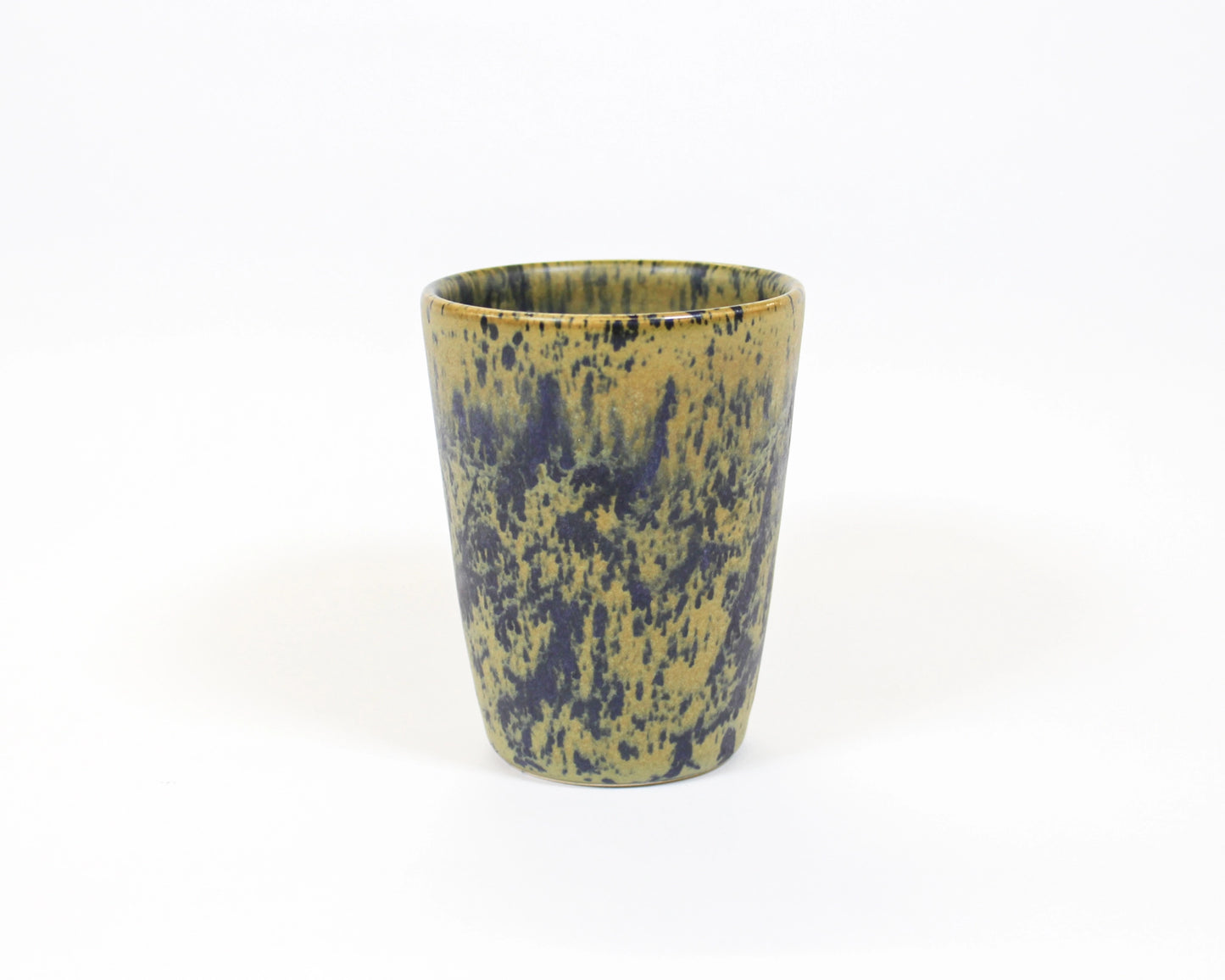 Straight Drinking Cup - Olive Speck